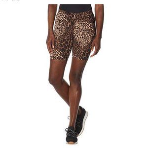 NEW! HUE Wavy Leopard Bike Short small NWT